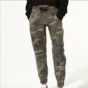 TNA Aritzia Denim Camo Joggers